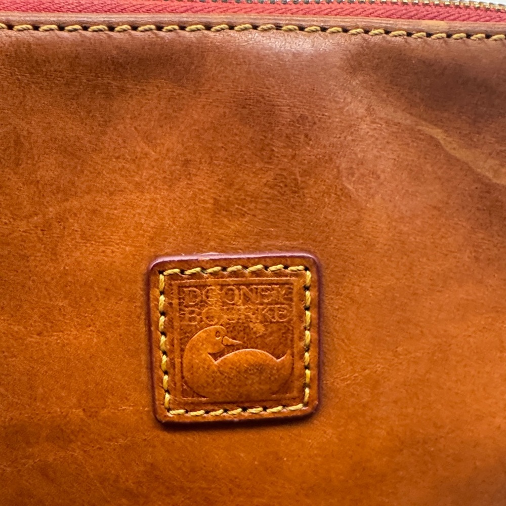 Dooney & Bourke Brown Leather Backpack As Is Condition - Picture 4 of 16